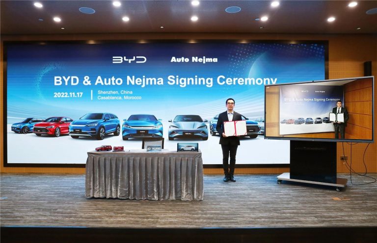 BYD أوتو والوكيل المغربي أوتو نجمة يتوصلان إلى تعاون استراتيجي لتقديم نماذج جديدة من سيارات الطاقة بالمغرب