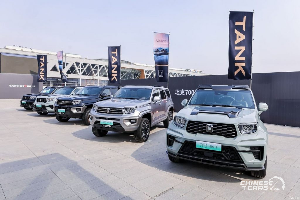 شبكة السيارات الصينية – الإطلاق الرسمي لسيارة تانك 700 الهجينة PHEV بالأسواق الصينية، وعزم الدوران 850 نيوتن متر