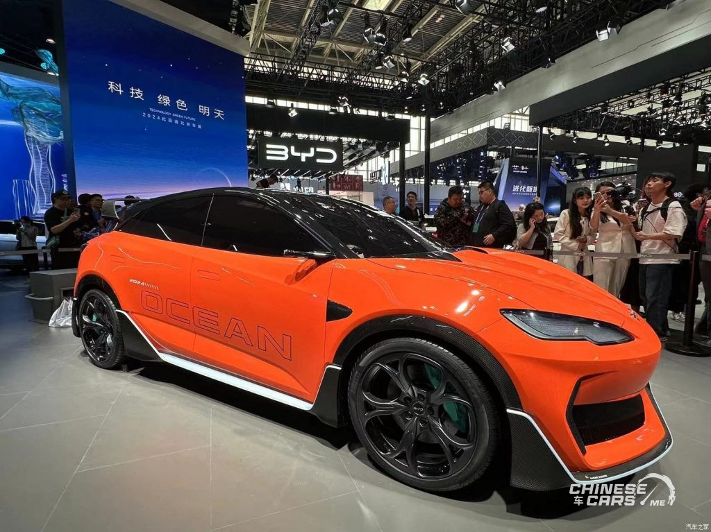 شبكة السيارات الصينية – جولة شبكة السيارات الصينية بمعرض بكين 2024: BYD Ocean-M الاختبارية الرياضية الجديدة تظهر للجمهور