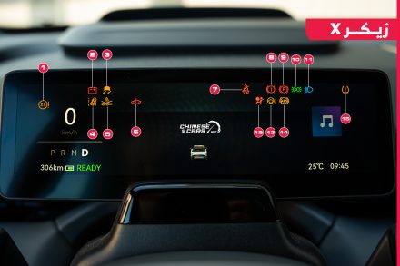 تعرف على شاشة عدادات زيكر X 2025 بالسعودية، وأبرز العلامات التحذيرية الموجودة بها