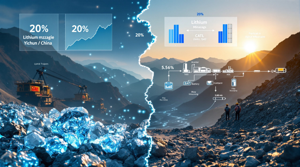 شبكة السيارات الصينية – كاتل تستعد لإعادة تشغيل منجم الليثيوم الحيوي في ييتشون مطلع ديسمبر وسط تقلبات حادة في الأسعار