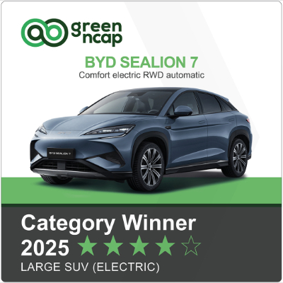 BYD SEALION 7 تحصد لقب الفائز في تصنيف Green NCAP لفئة السيارات الـ SUV الكهربائية الكبيرة لعام 2025