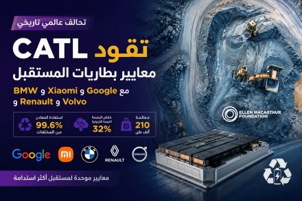 CATL تقود تحالفًا عالميًا مع Google وXiaomi وBMW لوضع أول معايير موحدة لبطاريات السيارات الكهربائية وإعادة تدويرها
