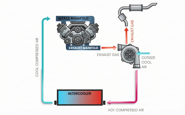 مبرد الهواء (Intercooler) والرديتر: ما وظيفة كل منهما داخل المحرك؟