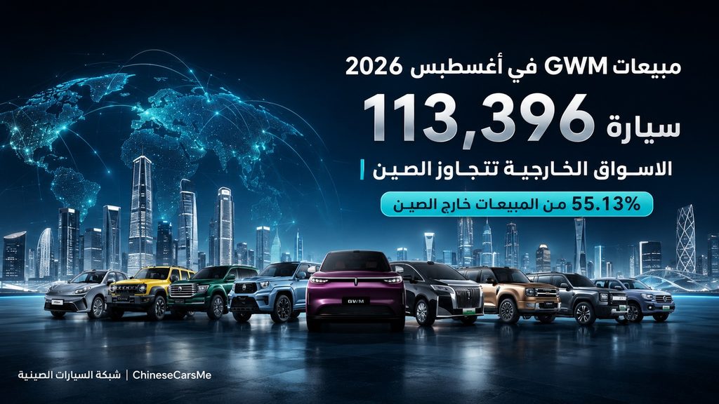 مبيعات GWM تصل إلى 113,396 سيارة في أغسطس 2026 1 مبيعات GWM تصل إلى 113,396 سيارة في أغسطس 2026